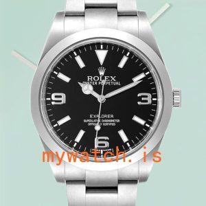 Rolex Explorer Men’s 39mm m214270-0003 Silver-tone Automatic: Genuine vs. Replica