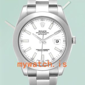 Rolex Datejust Men’s 41mm 116300WSO Silver-tone Stainless Steel: A Timeless Classic