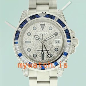 Rolex GMT Master 116759SA-78209 Mens 40mm White Dial Diamond Bezel: Genuine vs. Replica
