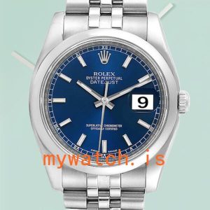 Rolex Datejust Men’s 36mm 116200BLSJ Stainless Steel: Genuine vs. Replica