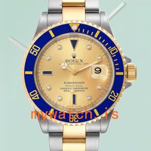 Rolex Submariner 16613 Mens 40mm Champagne Dial Stainless Steel: Genuine vs. Replica