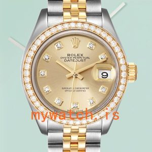 Rolex Datejust Ladies 28mm m279383rbr-0011 Diamond Bezel: A Timeless Elegance