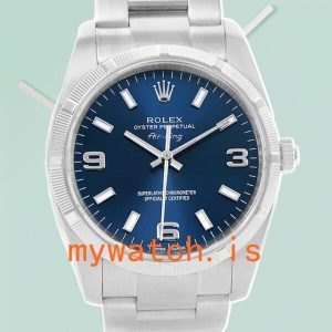 Rolex Air-King 114210BLSO 36mm Men’s Silver-Tone Automatic: A Timeless Classic