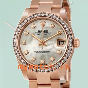 Rolex Datejust Ladies 31mm m278285rbr-0011 Diamond Bezel Rose Gold-tone: Authentic vs. Replica
