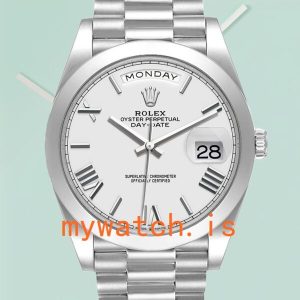 Rolex Day-Date Men’s 40mm m228206-0028 Silver-tone President Bracelet: A Symbol of Prestige and Precision