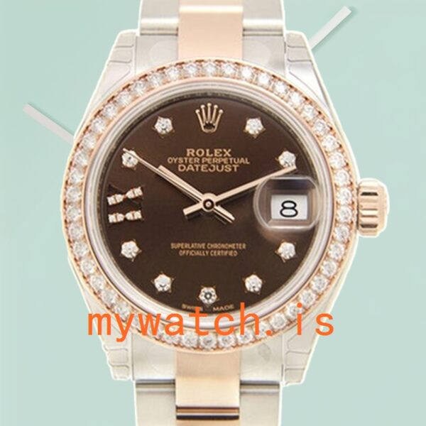 Rolex Datejust 28mm m279381rbr-0004 Ladies Automatic Chocolate Dial: A Timeless Elegance